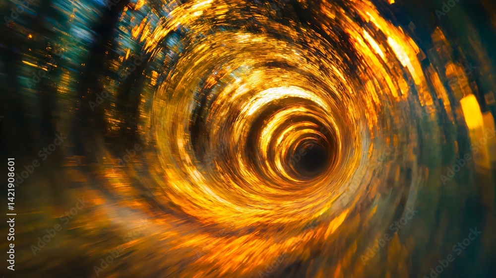 Aufkleber enigmatic tunnel with surreal lighting creating a dreamlike atmosphere as it draws you into its mesm