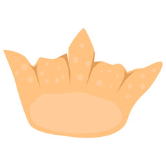 Illustration of a fried dumplings or Pangsit goreng