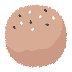Illustration of a Steamed meatball