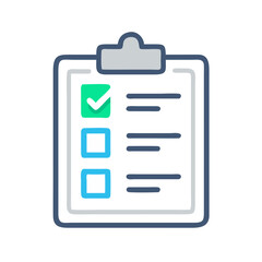Clipboard with Checklist Icon Representing Task Management and To-Do Organization