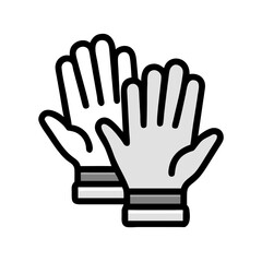 Obraz premium Gardening Gloves Icon Representing Hand Protection and Outdoor Plant Care