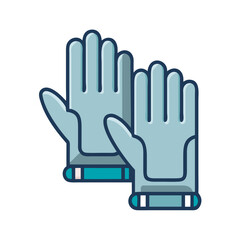 Obraz premium Gardening Gloves Icon Representing Hand Protection and Outdoor Plant Care