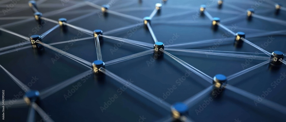 Aufkleber abstract network connection: a visual representation of global interconnectivity
