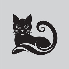CAT animal black and white
