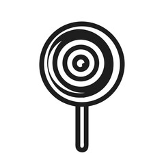 Swirl Lollipop Icon Representing Sweet Candy Treat and Colorful Confectionery
