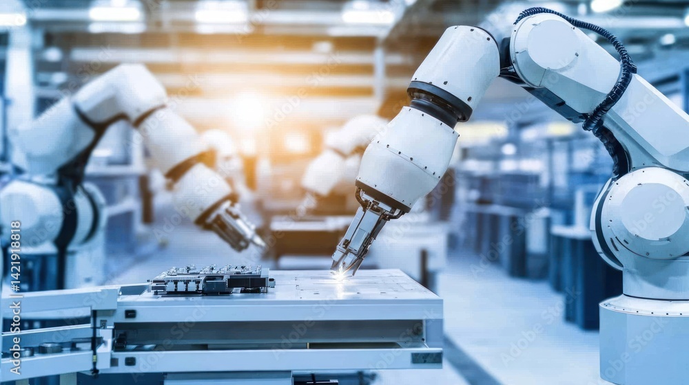 Poster advanced robotics in modern manufacturing: a glimpse into the future of automation