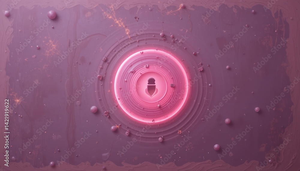 Poster dynamic energy waves flowing through a keyhole portal futuristic digital realm abstract graphics viv