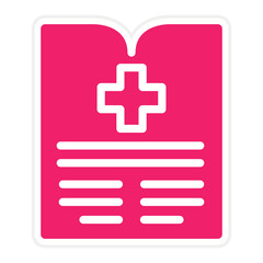 Fototapeta premium Vector Design Medical History Icon Style
