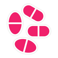 Vector Design Pills Icon Style