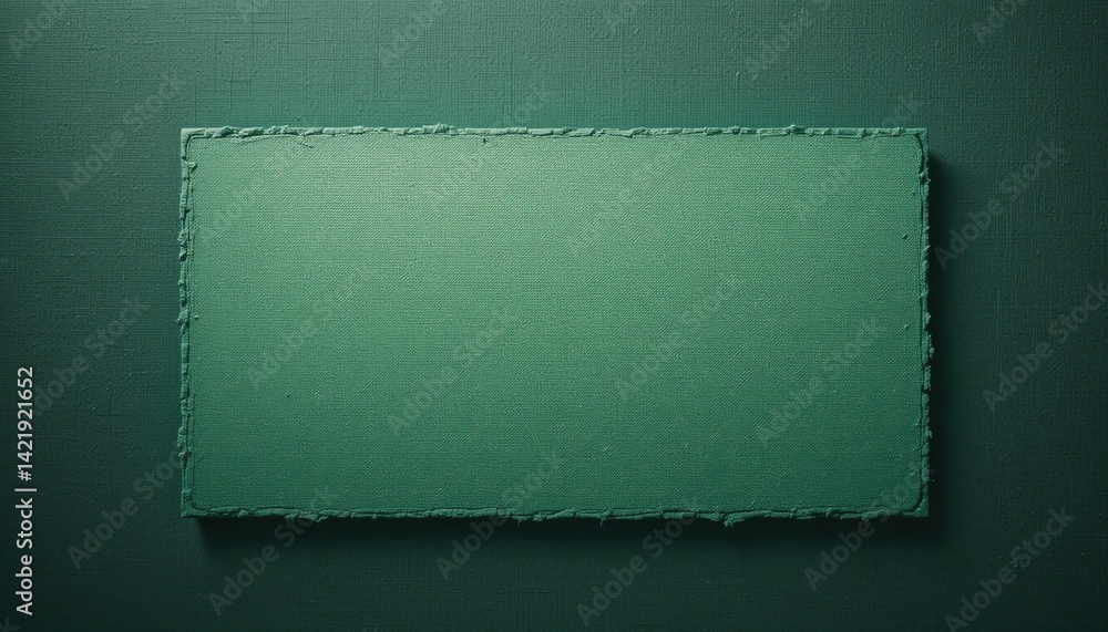Poster abstract green canvas display art studio digital artwork minimalist environment close-up view creati