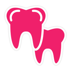 Vector Design Tooth Icon Style