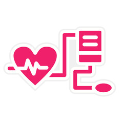 Fototapeta premium Vector Design Blood Pressure Icon Style