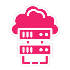 Vector Design Hosting Icon Style