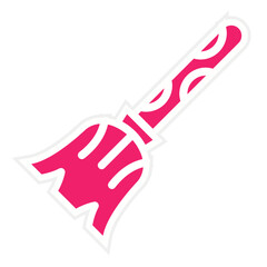 Vector Design Broomstick Icon Style