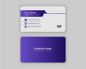 Simple corporate business card design. 