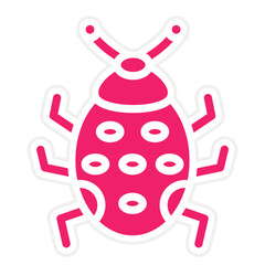 Vector Design Ladybug Icon Style