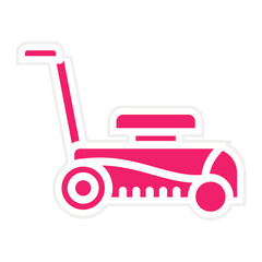 Vector Design Lawn mower Icon Style
