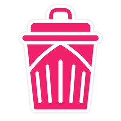 Vector Design Trash Can Icon Style