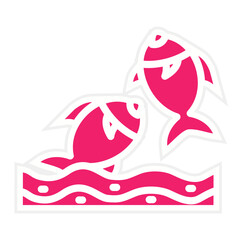 Obraz premium Vector Design Fishes Icon Style