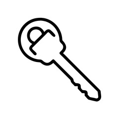digital key icon vector illustration isolated on white background
