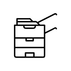 vector illustration of a photo copier machine icon