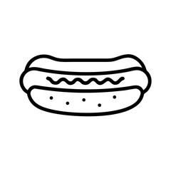 hot dog vector illustration icon