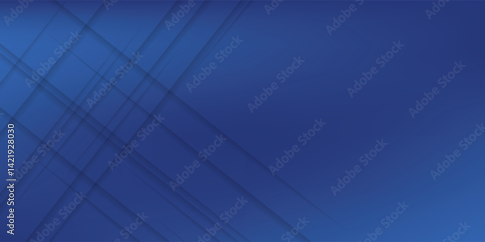 Poster modern abstract blue background with diagonal line. simple graphic design element.
