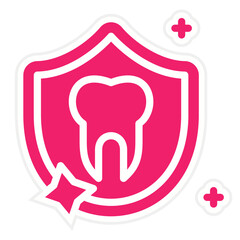 Tooth Protection Icon Style