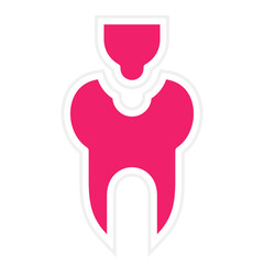 Dental Filling Icon Style