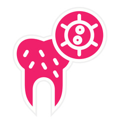 Tooth Infection Icon Style
