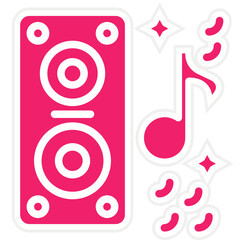 Fototapeta premium Speaker Icon Style