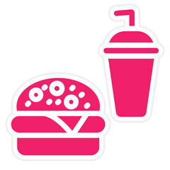 Fast Food Icon Style