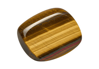 Polished tiger's eye gemstone