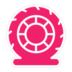 Flat Tire Icon Style