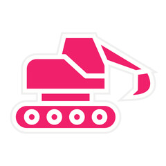 Excavator Icon Style