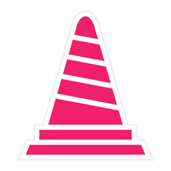 Road Cone Icon Style