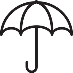 Umbrella logo PNG icon isolated illustration 