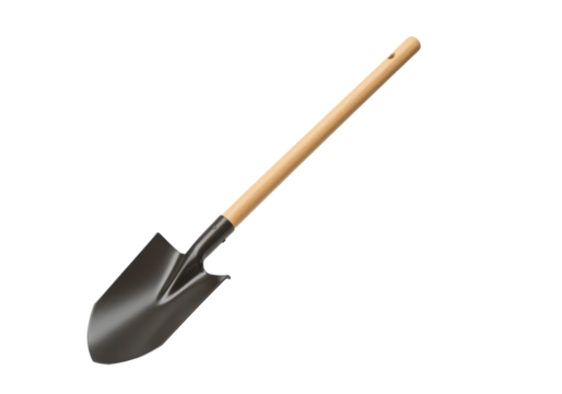Simple shovel illustration