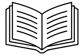  Magazine flat and line icons set Open magazine symbol Vector