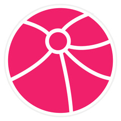 Beach Ball Icon Style