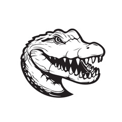 crocodile head vector