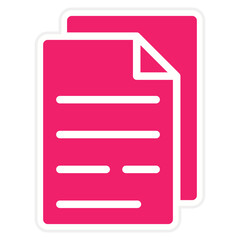 Fototapeta premium Paper Icon Style