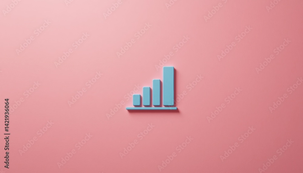 Poster analyzing business growth trends through data visualization office space infographic contemporary en