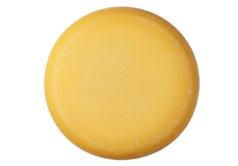 Round cheese top view