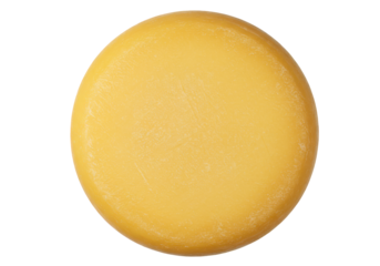 Round cheese top view
