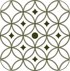 vector seamless pattern with flowers