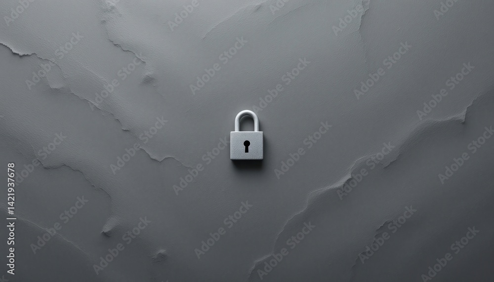Poster secure your future understanding digital lock technology online image modern close-up cybersecurity 