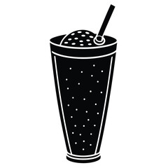vector illustration of a glass of cola