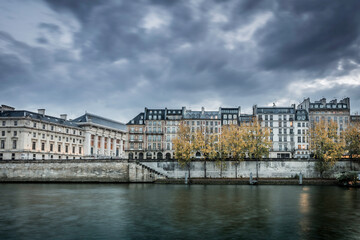 Naklejka premium Paris, Seine, river