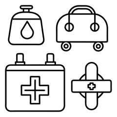 Fototapeta premium first aid kit icon